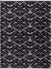 Ковер черный килим двухсторонний NUN KILIM NUN11 BLACK